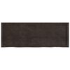vidaXL Bathroom Countertop Dark Brown 55.1 x 19.7 x (0.8-2.4) " Treated Solid Wood