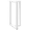 vidaXL Bar Table Leg White Powder-coated steel Adjustable Feet Table Leg