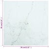 vidaXL Table Top White Tempered Glass Small Decorative Inlays