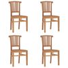 vidaXL Garden Dining Set Natural Teak Solid Teak Wood Medium Ergonomic