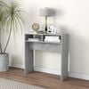 vidaXL Console Table Concrete grey Engineered wood Compact Console Table
