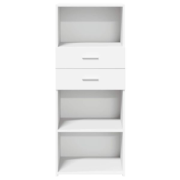 vidaXL Highboard White Engineered wood Tall Highboard Rectangular
