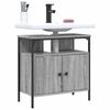 vidaXL Bathroom Sink Cabinet Gray sonoma Engineered wood
