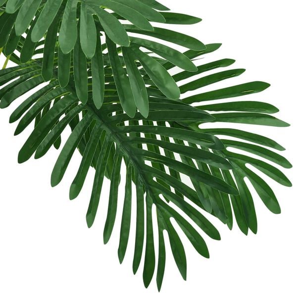 vidaXL Artificial Cycas Palm Green Plastic, Solid wood Large