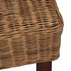 vidaXL Dining Chairs 4 pcs Brown Natural Rattan