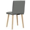 vidaXL Dining Chair Set of 2 Dark Grey