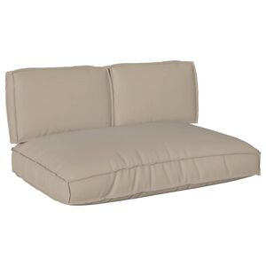 vidaXL Cushion Set 3 pcs Taupe Oxford Fabric