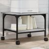 vidaXL Printer Stand 2-Tier Gray Sonoma 19.7"x15.7"x15" Engineered Wood