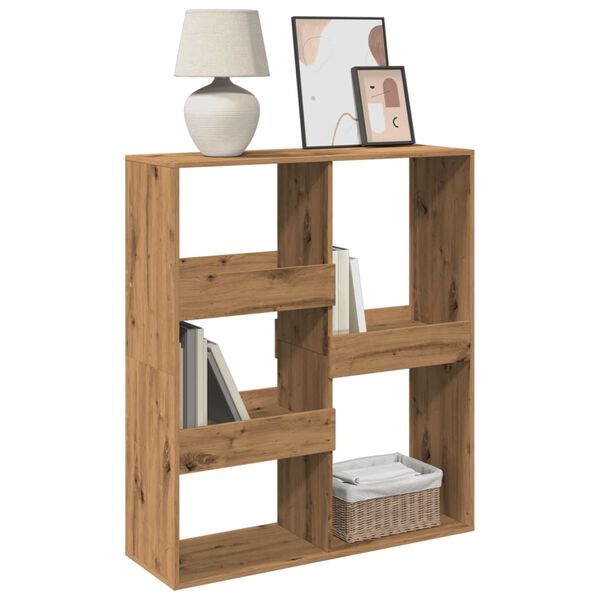 vidaXL Book Cabinet Artisian Oak Engineered Wood Medium Book Cabinet
