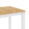 vidaXL Dining Table White Solid pine wood 63.0 in x 31.5 in x 29.5 in