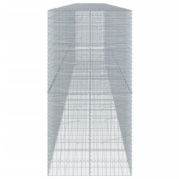 vidaXL Gabion Basket Silver Galvanized iron Large Heavy Weight Endurance