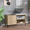 vidaXL Record Cabinet Sonoma Oak Engineered Wood Medium