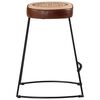 vidaXL Bar Stool Set of 2 Dark Brown