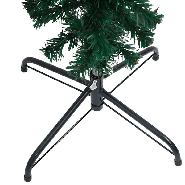 vidaXL Christmas Tree Green PVC, steel, plastic 94.5 in