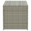 vidaXL Patio Storage Box Poly Rattan 39.4"x19.7"x19.7" Gray