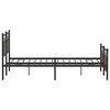 vidaXL Bed Frame Brown Oak Steel, Engineered Wood Super King Bed Frame