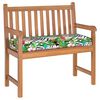 vidaXL Pallet Cushion for Bench Floral Multicolour 100 x 40 x 8 cm
