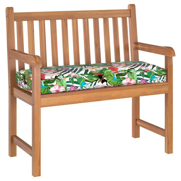 vidaXL Pallet Cushion for Bench Floral Multicolour 100 x 40 x 8 cm