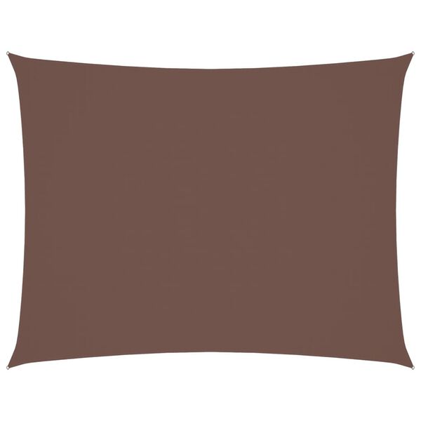 vidaXL Sunshade Sail Oxford Fabric Rectangular 13.1x16.4' Brown