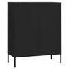 vidaXL Storage Cabinet Black Steel Large Height-Adjustable Shelves