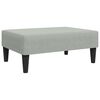 vidaXL Sofa Bed Light gray Velvet (100% polyester), wood, plastic 2-Seater