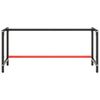 vidaXL Work Bench Frame Matte black and matte red Powder-coated metal