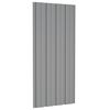 vidaXL Roof Panels 12 pcs Galvanised Steel Grey 39.4x17.7"