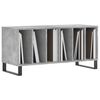 vidaXL Record Cabinet Concrete Grey Engineered Wood, Iron