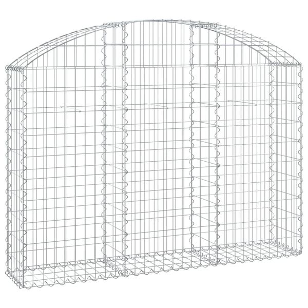 vidaXL Gabion Basket Silver Galvanized Iron Large Durable