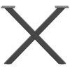 vidaXL Coffee Table Leg Set of 2 Anthracite Powder-Coated Steel Medium