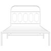 vidaXL Bed Frame White Steel Twin Bed Frame Rectangular Modern