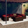 vidaXL Garden Lounge Set Brown