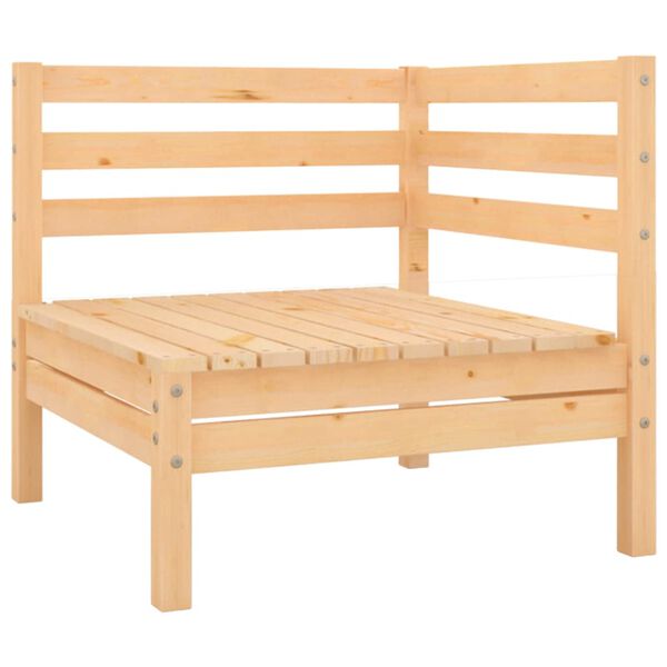 vidaXL Garden Lounge Set Natural wood Solid pine wood