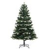 vidaXL Artificial Hinged Christmas Tree 300 LEDs & Ball Set 70.9"