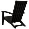 vidaXL Garden Adirondack Chair Set of 2 Black Polypropylene Standard