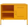 vidaXL TV Cabinet Mustard Yellow Steel Medium TV Cabinet Rectangular