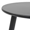 vidaXL Side Table Set of 2 Black Solid pinewood legs, MDF top Small