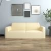 vidaXL Couch Slipcover Cream Polyester Jersey 57-73 inches