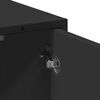 vidaXL Bathroom Sink Cabinet with Shelf black 25.59 x 12.99 x 23.62 in