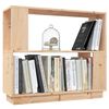 vidaXL Book Cabinet Natural wood Solid untreated pinewood Medium