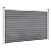 vidaXL Garden Fence WPC 139"x41.7" Gray