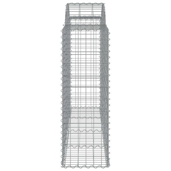 vidaXL Gabion Basket Silver Galvanized Iron 78.7 x 19.7 x 55.1 in Sturdy