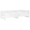 vidaXL Pull-out Day Bed without Mattress White 0.8x(80x200)"