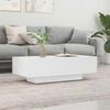 vidaXL Coffee Table White Engineered wood Medium Minimalistic