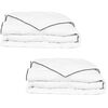 vidaXL Duvet Set of 2 White