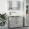 vidaXL Bathroom Furniture Set with Drawer 2 pcs Concrete Grey