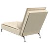 vidaXL Massage Chaise Lounge Cream