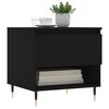 vidaXL Coffee Table Black Engineered wood, Metal Medium Coffee Table