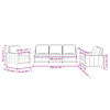 vidaXL Sofa Set Black Velvet (100% polyester), metal, textilene, plywood