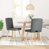 vidaXL Dining Chairs 2 pcs Dark Gray Fabric